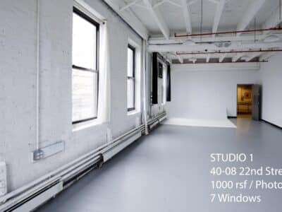 Large Loft Office/Showroom/Studio with Photo CYC, 7 East and North Facing Windows - All Utilities Included. FIOS WIFI.