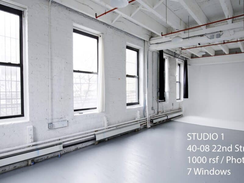 Large Loft Office/Showroom/Studio with Photo CYC, 7 East and North Facing Windows - All Utilities Included. FIOS WIFI.