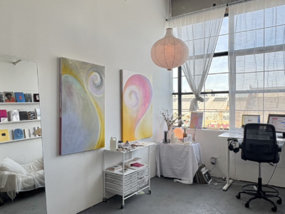 Light-filled private art studio sublet or share