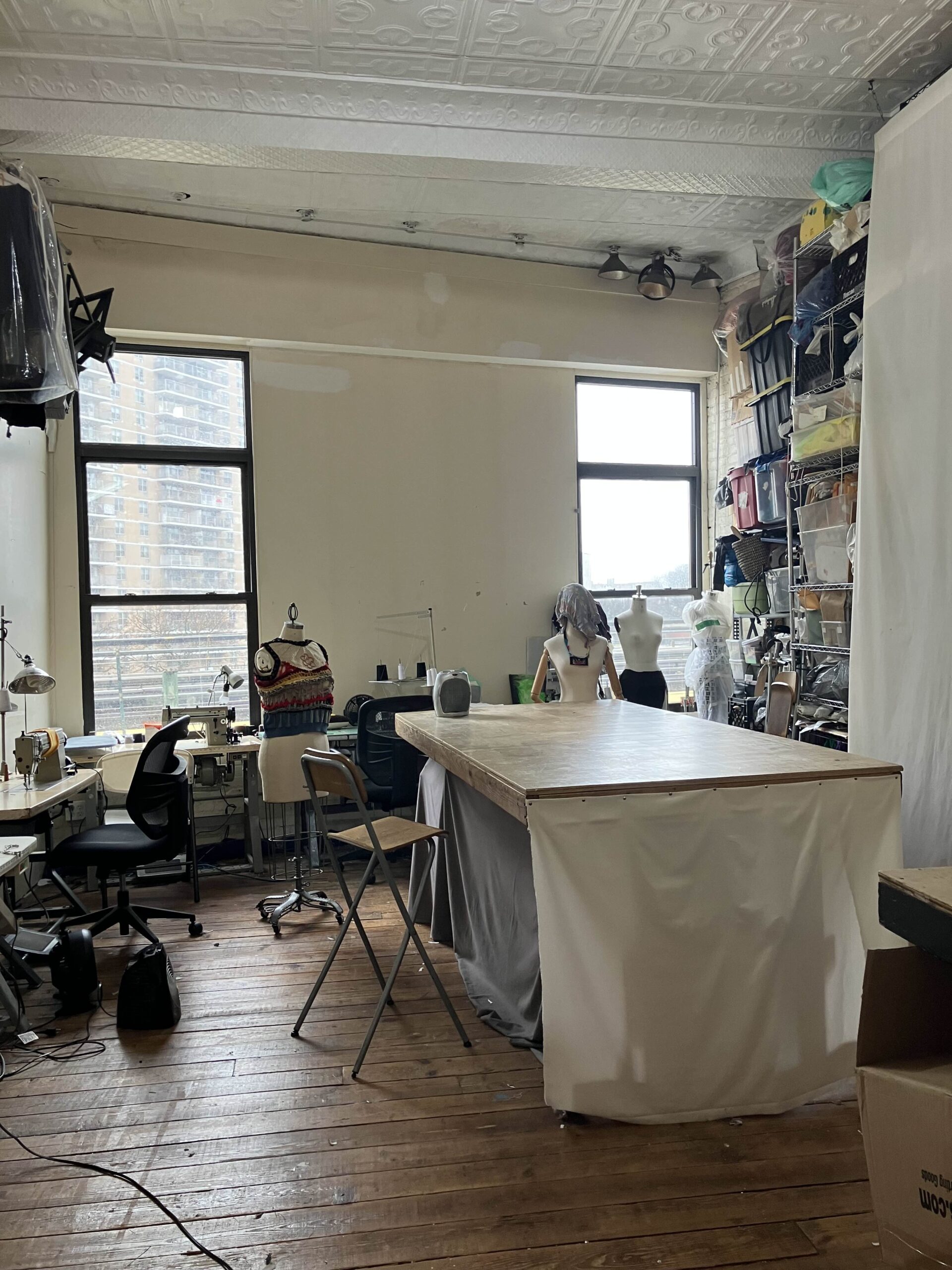 Industrial Sewing and Fine Arts Cooperative - 200 sq ft Personal Studio in 600 sq ft Loft, Great for Designers, Artists, Photographers