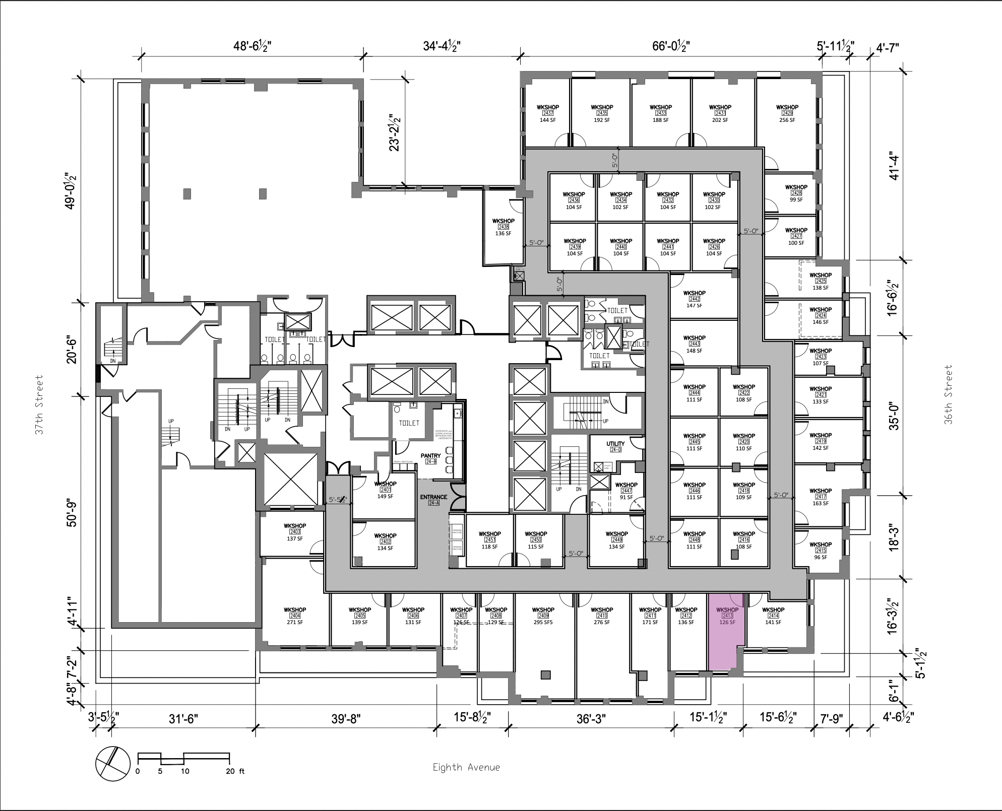STUDIO 2413: MID SIZED ART STUDIO WITH VIEWS