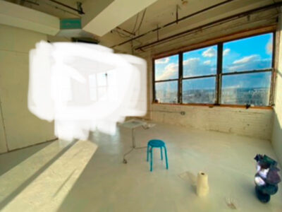 Light filled private space on quiet floor of artists