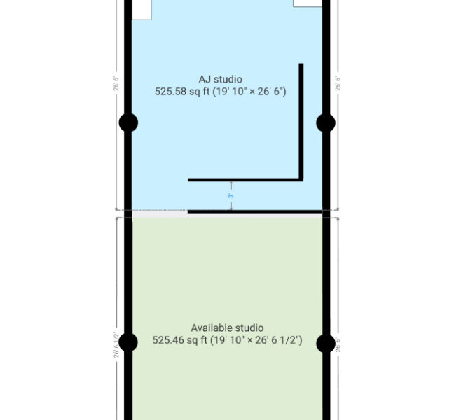 Semi private studio