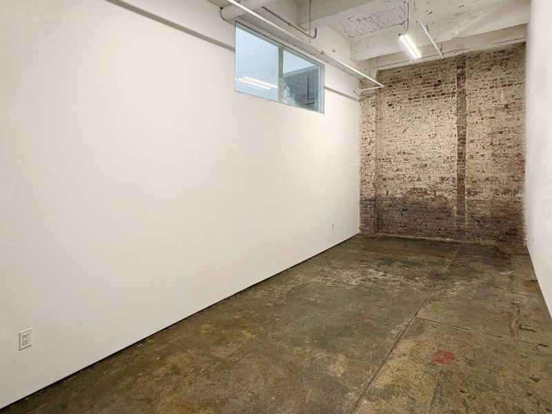 STUDIO 124: LARGE ART STUDIO BRICK WALL W NATURAL LIGHT L TRAIN