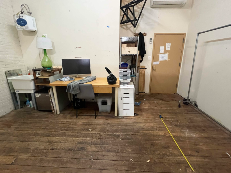 NEW! Desk space for 1 LUCKY PERSON! And 24/7 access to our 400 sqft shared industrial sewing cooperative! Also print lab can be added on for $50 a month normally $300/week! WOW! the value at Bushwick Cooperative really is the best option on Gerties!!