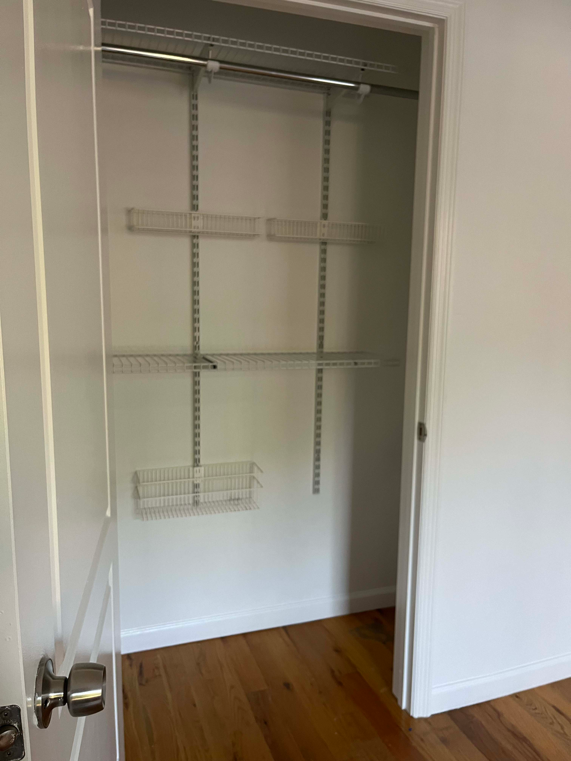 Spacious bedroom in a 2 bed apartment with a sunny backyard