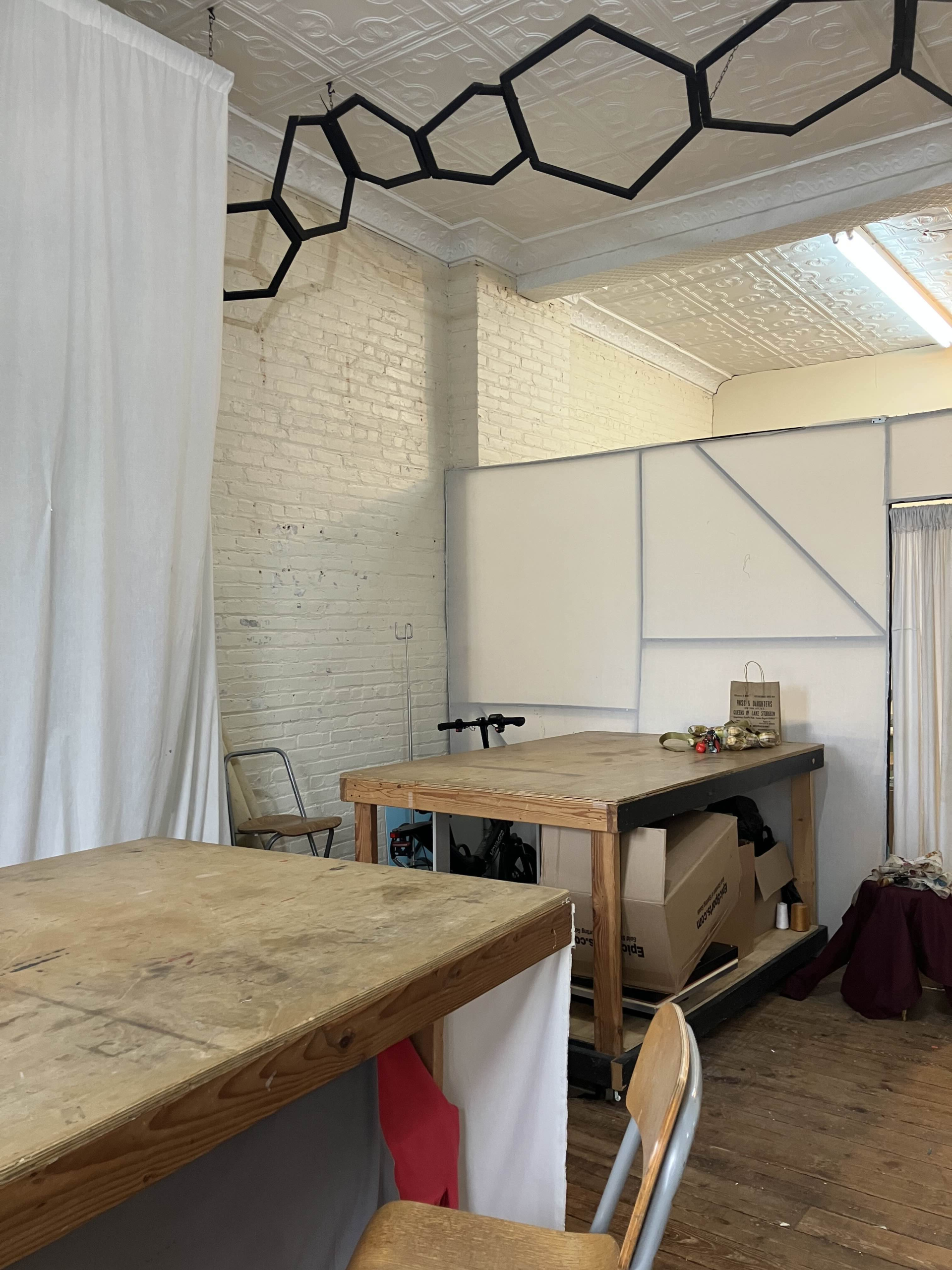 400 SQ FT Industrial Sewing and Print Lab! The Bushwick Cooperative!