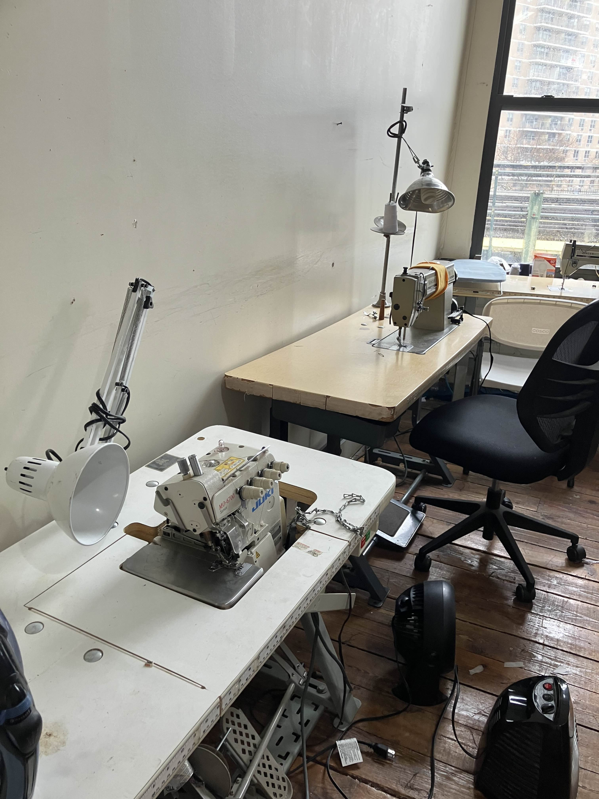 400 SQ FT Industrial Sewing and Print Lab! The Bushwick Cooperative!