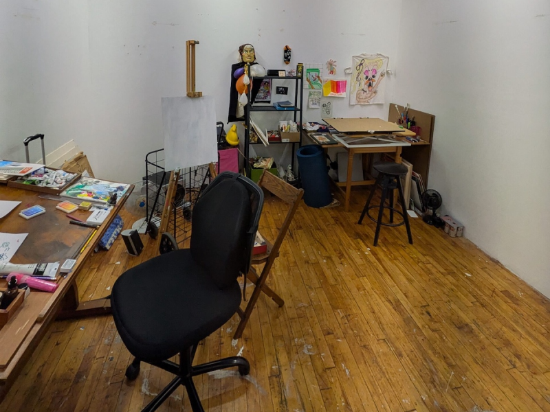 Shared studio for cartoonist/illustrator/designer/small art setup