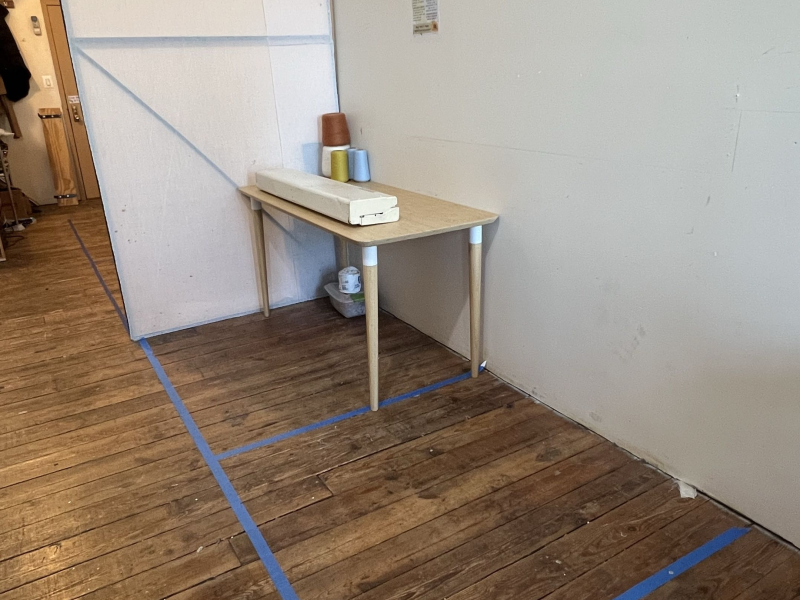ＳΞΛＭＳＴΛＲ' Ｓ Mini Studio in 600 sq ft Industrial Sewing Coop!