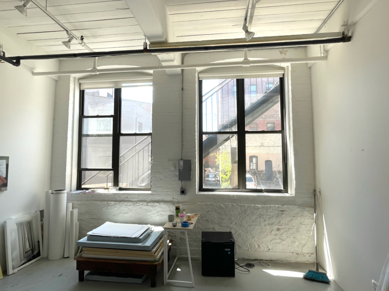 Sunny Summer studio in Can Factory Gowanus
