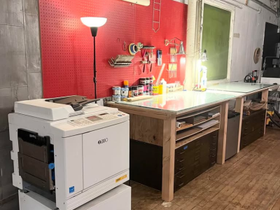 Community Printshop, Bookmaking Studio, and Artists Space in Bushwick, Brooklyn