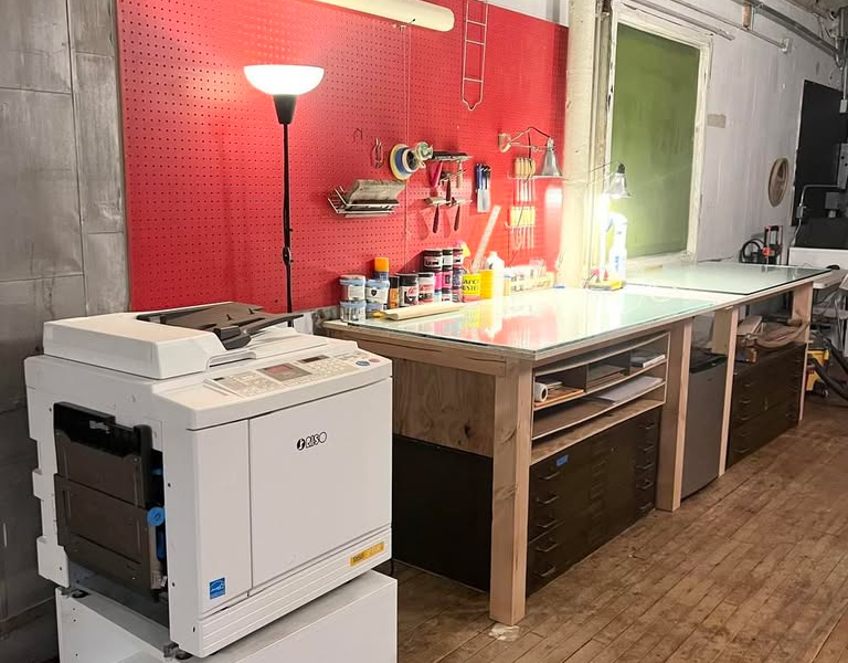 Community Printshop, Bookmaking Studio, and Artists Space in Bushwick, Brooklyn