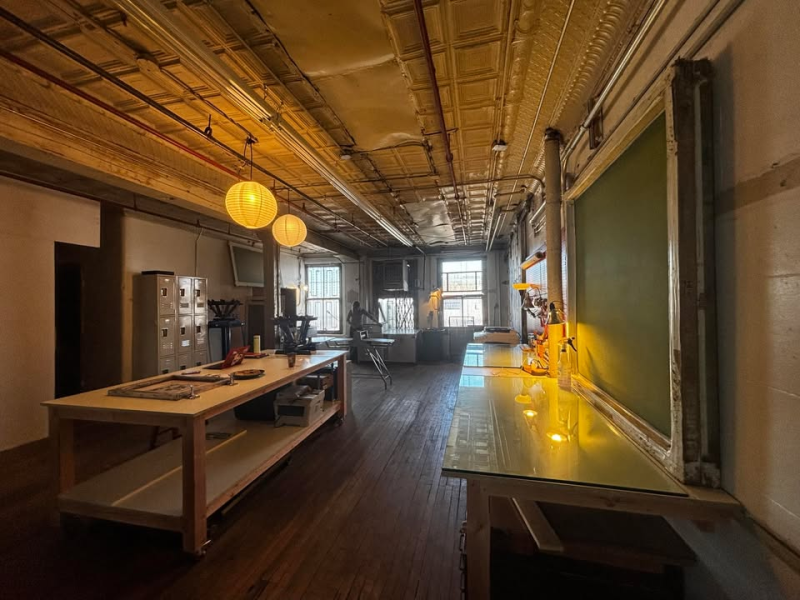 Community Printshop, Bookmaking Studio, and Artists Space in Bushwick, Brooklyn