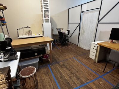 Four NEW MINI STUDIOS (Sept) In our Industrial Sewing Coop