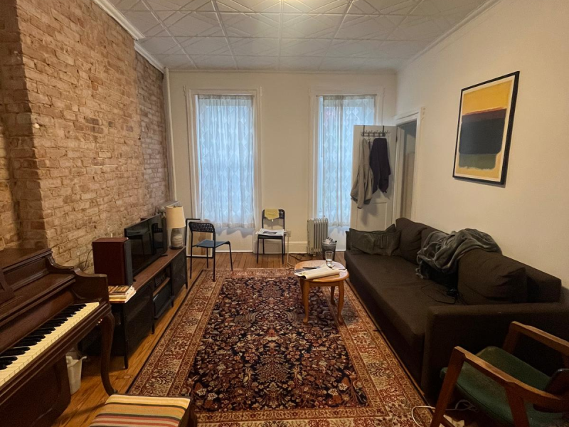 Prospect Heights: Bedroom + Private Living Room