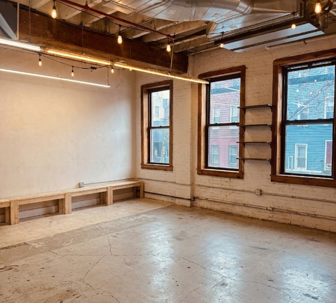 Bright, sun-filled private studio