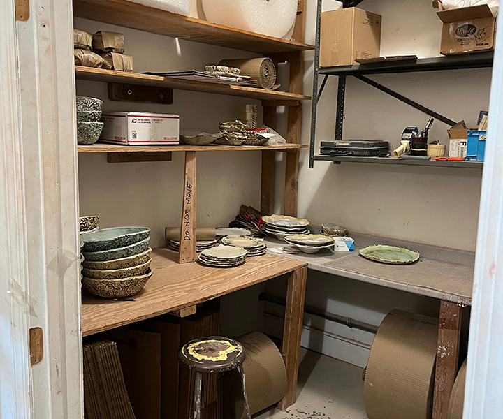 Space within 2500 sq ft well equipped Ceramic Stuio