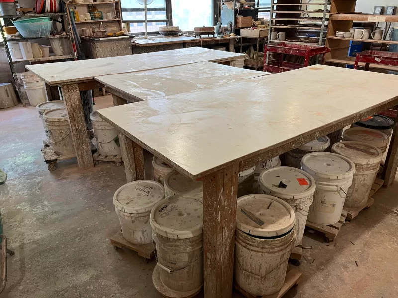Space within 2500 sq ft well equipped Ceramic Stuio